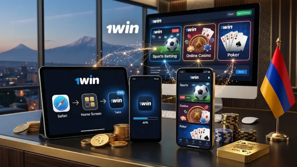 1win-ի մոբայլ հավելվածների և բջջային տարբերակի հասանելիությունը Android և iOS սարքերի համար:
