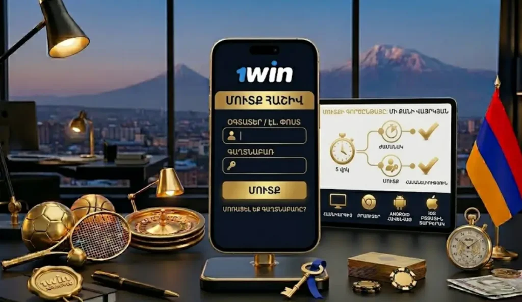 1win հարթակ մուտք գործելու և հեղինակավորման գործընթացը բրաուզերում և մոբայլ հավելվածում։